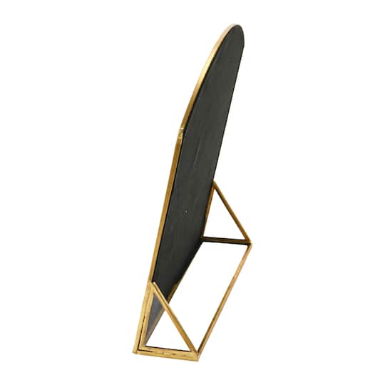 Hello Honey® 10'' Brass Finished Metal Framed Standing Mirror